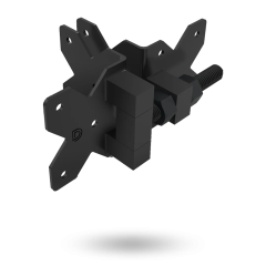 DD TECH STAINLESS STEEL HINGE - HEAVY DUTY NO SPRING PLAIN PIVOT STD TO STD BLACK