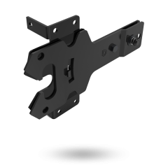 DD TECH STAINLESS STEEL HINGE - CONTEMPORARY POST LATCH STD TO NARROW BLACK