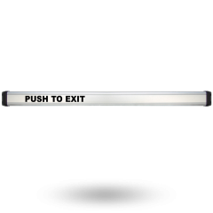 SECURITRON ELECTRO-MECHANICAL EXIT BAR - 915MM WEATHERPROOF SATIN ANODISED