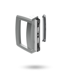 ARIA ENDEAVOUR D HNDL WITH COVER PLATE - BI-PARTING SATIN CHROME