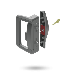 ARIA ENDEAVOUR D HNDL WITH SLIM PULL SURFACE STRIKE - SNIB WITH EXT 5PIN CYL
