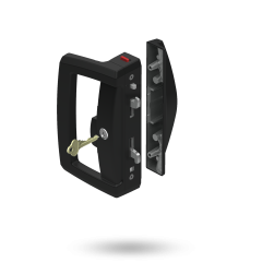 ARIA ENDEAVOUR D HDL WITH SLIM PULL - SNIB WITH INT 5PIN CYL BLACK