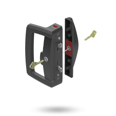 ARIA ENDEAVOUR D HNDL WITH SLIM PULL SURFACE STRIKE - SNIB WITH 5PIN DEADLOCK DBL CYL