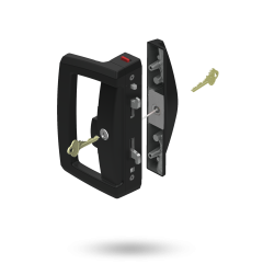 ARIA ENDEAVOUR D HDL WITH SLIM PULL - SNIB WITH 6PIN DEADLOCK DBL CYL BLACK