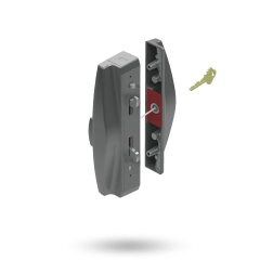 ARIA ENDEAVOUR SLIM PULL WIDE STRIKE - SNIB WITH EXT 5PIN CYL