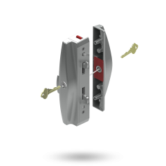 ARIA ENDEAVOUR SLIM PULL - SNIB WITH 5PIN DEADLOCK DBL CYL SATIN CHROME