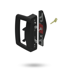ARIA ENDEAVOUR D HNDL WITH SLIM PULL - DISABILITY SNIB WITH EXT 5PIN CYL BLACK