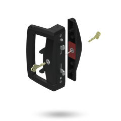 ARIA ENDEAVOUR D HDL WITH SLIM PULL - DISABILITY SNIB WITH 5PIN DEADLOCK DBL CYL BLACK