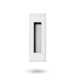 FLUSH PULL SQUARE 120MM X 50MM POLISHED STAINLESS STEEL