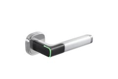 APERIO H100 HANDLE, LEFT, 8MM SPINDLE SATIN CHROME