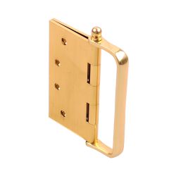 HINGE 100X100X3 D HDL POLISHED BRASS
