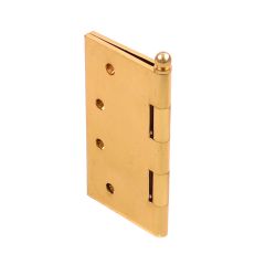 HINGE 100X100X3 L/PIN POLISHED BRASS