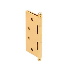 HINGE 100X75X3 L/PIN POLISHED BRASS