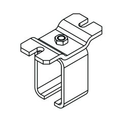 307 BRACKET SOFFIT INLINE CLOSED SATIN CHROME