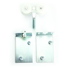 290 HANGER WOOD DOOR 4 WHEEL SIDE PLATE NYLON