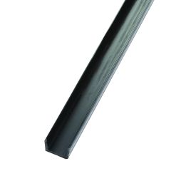 94 POLYPROPYLENE CHANNEL BLACK 2M