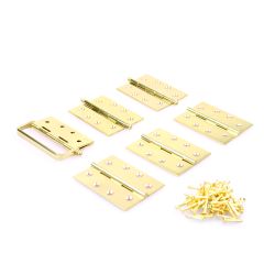 HINGE PACK 100X75MM - DOOR STAINLESS STEEL