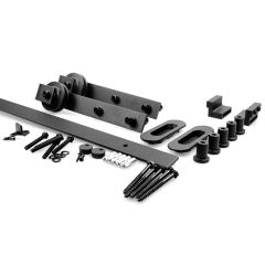 RUSTIC 100-FLAT TRACK BLACK SYSTEM 2M KIT HR100/20