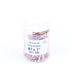 SCR #7x1 WOOD - BRASS BRASS