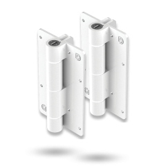 DD TECH KWIKFIT ALU SELF-CLOSING ADJUST HINGE - ALIGNMENT RIDGES WHITE