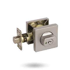 PARADIGM DEADBOLT SQUARE ROSE UNIVERSAL PACK SATIN CHROME