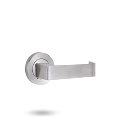 SYMPHONY 1200 SERIES ROSE INT HALF SET WITH LEVER 90 SATIN CHROME