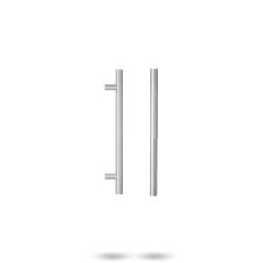 142 ENTRANCE HANDLES WITH 450MM CENTRES STAINLESS STEEL
