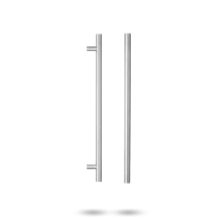 142 ENTRANCE HANDLES WITH 600MM CENTRES STAINLESS STEEL