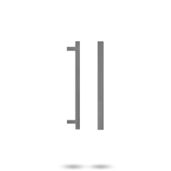 145 ENTRANCE HANDLES WITH 375MM CENTRES