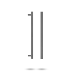 145 ENTRANCE HANDLES WITH 525MM CENTRES