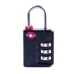 155 SERIES COMBINATION PADLOCK TSA OVERRIDE 3 WHEEL BLACK DP