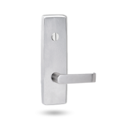 EXT SQ END PLATE - EMERGENCY TURN AND LEVER 59 SATIN CHROME