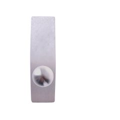 EXT SQ END PLATE - KNOB 20 ONLY SATIN CHROME