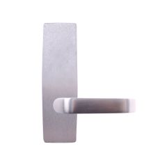 EXT SQ END PLATE - LEVER 74 ONLY SATIN CHROME