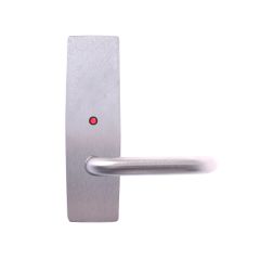 EXT SQ END PLATE - LED INDICATOR WITH LEVER 70 SATIN CHROME