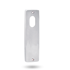 INT SQ END PLATE - CYLINDER ONLY BRIGHT CHROME