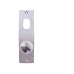 INT SQ END PLATE - CYLINDER AND LEVER 20 SATIN CHROME