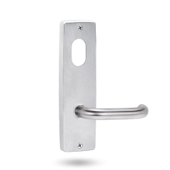 INT SQ END PLATE - CYLINDER AND LEVER 70 BRIGHT CHROME