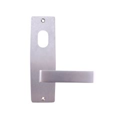 INT SQ END PLATE - CYLINDER AND LEVER 90 SATIN CHROME