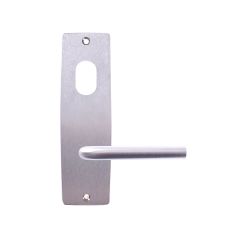 INT SQ END PLATE - CYLINDER AND LEVER 97 SATIN CHROME