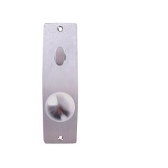 INT SQ END PLATE - OVAL TURN AND LEVER 20 SATIN CHROME