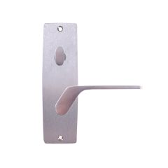 INT SQ END PLATE - OVAL TURN AND LEVER 41 LH SATIN CHROME