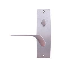 INT SQ END PLATE - OVAL TURN AND LEVER 41 RH SATIN CHROME