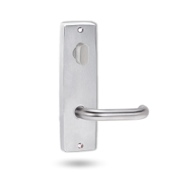 INT SQ END PLATE - OVAL TURN AND LEVER 70 BRIGHT CHROME