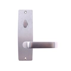 INT SQ END PLATE - OVAL TURN AND LEVER 71 SATIN CHROME