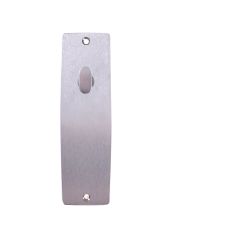 INT SQ END PLATE - OVAL TURN ONLY SATIN CHROME