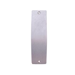 INT SQ END PLATE - PLAIN NO LEVER SATIN CHROME