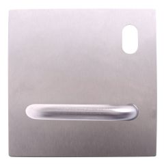 200 EXTERIOR PLATE WITH CYLINDER HOLE & 96 LEVER RH NATURAL ANODISED ALUMINIUM