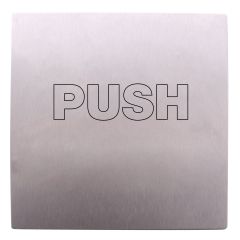 EXT PLAIN PLATE ENG PUSH NATURAL ANODISED ALUMINIUM