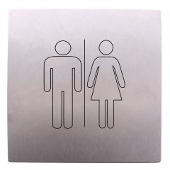 EXT PLAIN PLATE UNISEX SYMBOL STAINLESS STEEL